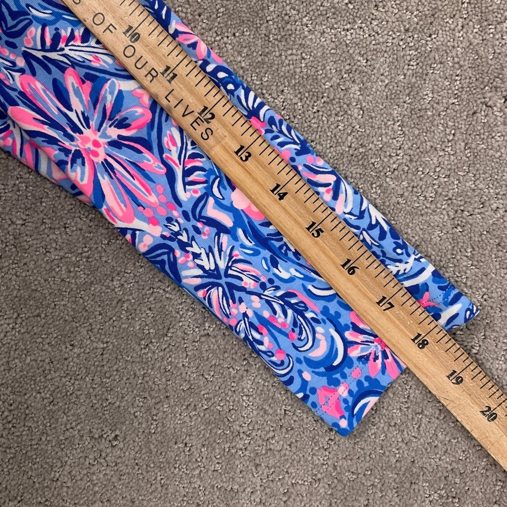 Lilly Pulitzer Dress Women XS Blue Pink Floral Reema Beach Vivid Cotton Modal - Picture 11 of 14
